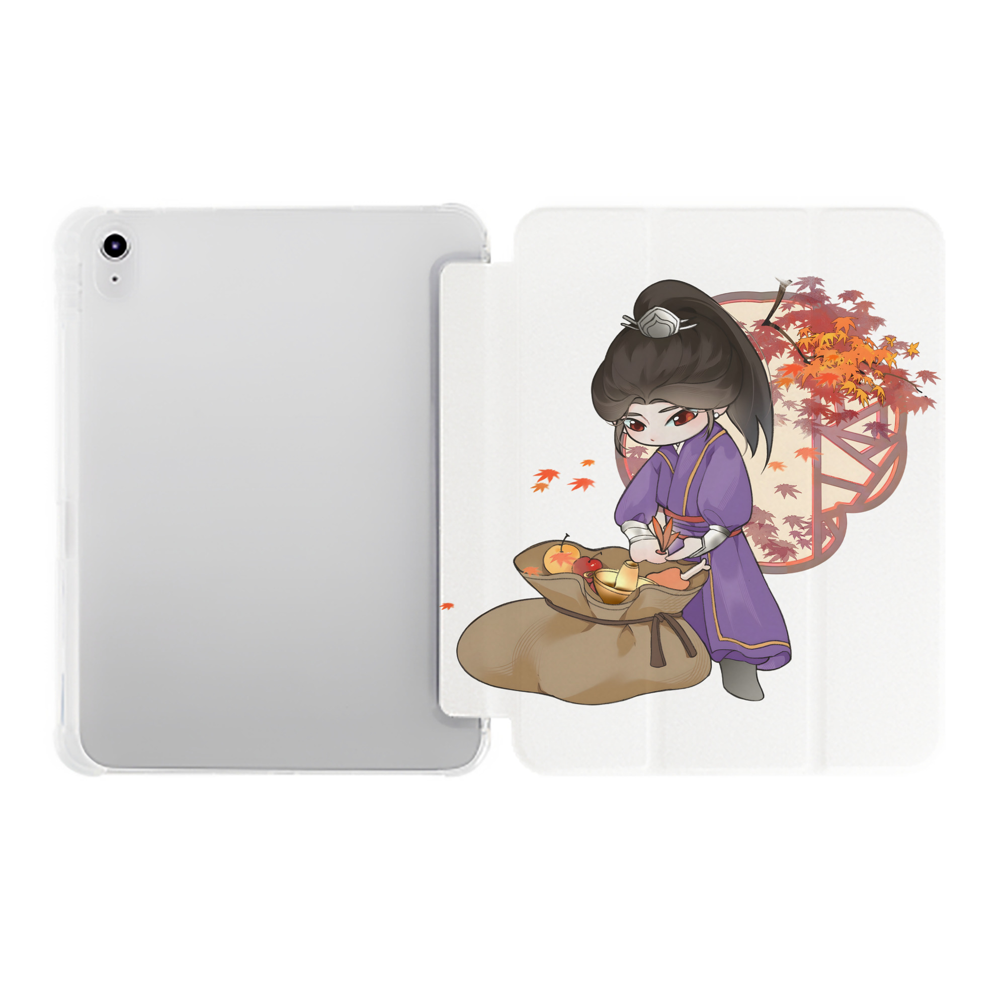 （画像用） Ne Zha 2 ナタ 魔童の大暴れ IPad ケース ペン収納付き 三つ折りスタンド PUレザー×シリコン 対応機種9.5/10.5/10.9インチ